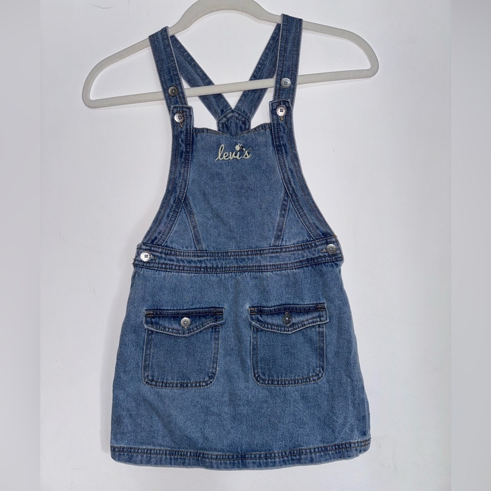 Levi's Kids Classic Blue Overalls size 6M 100% cotton